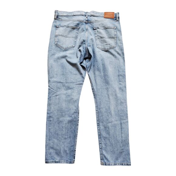 Lucky Brand Jeans Men 38 x 32 Athletic Straight 410 Distressed Pants Medium Wash - Picture 8 of 9